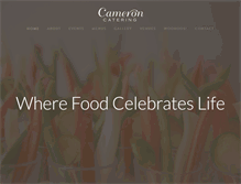 Tablet Screenshot of cameroncatering.com